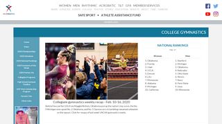 
                            4. College - USA Gymnastics