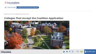 
                            8. Colleges That Accept the Coalition Application | CollegeData