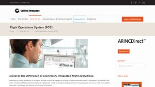 
                            8. Collins Aerospace ARINCDirect | Flight Operations System (FOS)