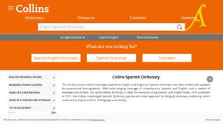 
                            12. Collins Spanish Dictionary | Translations, Definitions and Pronunciations