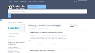 
                            12. Collishop Promotiecode ▷ -20% Korting | Februari 2019 in België