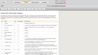 
                            2. Collmex API: Rechnungen abfragen