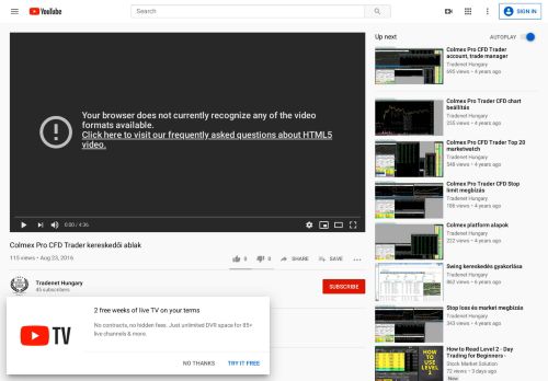 
                            5. Colmex Pro CFD Trader kereskedői ablak - YouTube