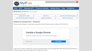 
                            6. Coloadvert - Detalles de Coloadvert.info - MyIP.es