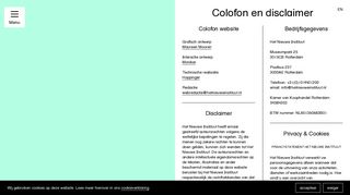 
                            4. Colofon en disclaimer | Het Nieuwe Instituut