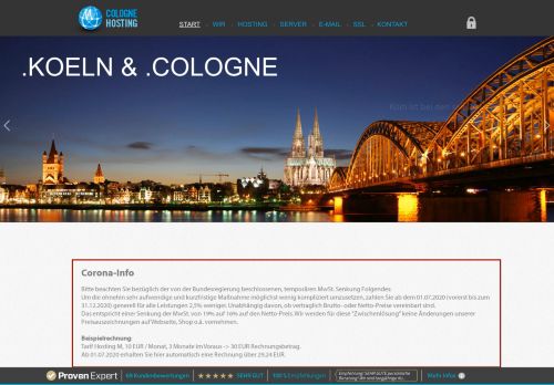 
                            8. cologne hosting - Webhosting aus Köln