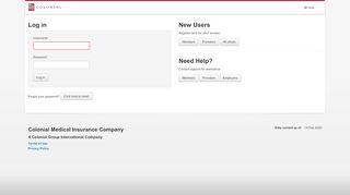 
                            13. Colonial Medical Insurance Company — Log in - Colonial Group ...