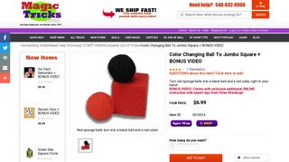 
                            8. Color Changing Ball To Jumbo Square Magic Trick - Fast Shipping ...