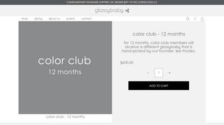 
                            13. color club - 12 months - Glassybaby
