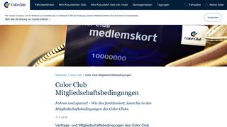 
                            9. Color Club Mitgliedschaftsbedingungen - Color Line