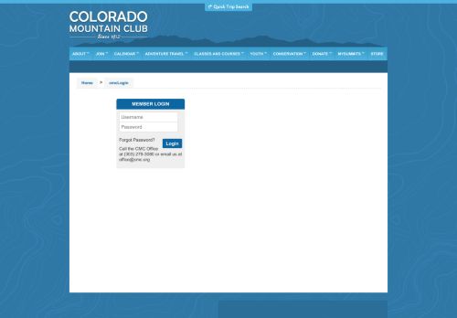 
                            9. Colorado Mountain Club > cmcLogin