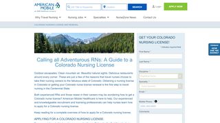 
                            7. Colorado Nursing License & Renewal | American Mobile