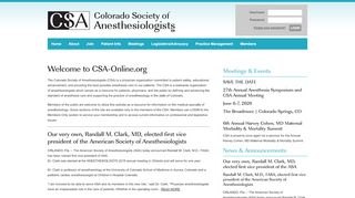 
                            9. Colorado Society of Anesthesiologists