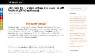 
                            9. ColorsTrade Refer id '4007430' - Earn Free RealMoney With Colors ...