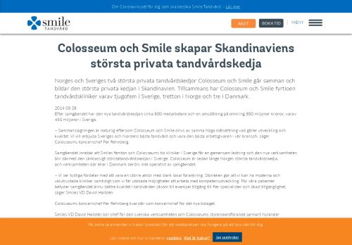 
                            3. Colosseum och Smile skapar Skandinaviens största privata ...