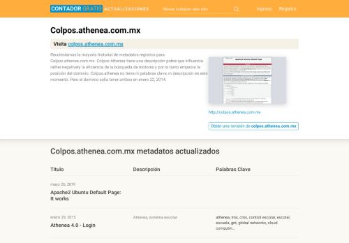 
                            5. Colpos Athenea (Colpos.athenea.com.mx) - Athenea 4.0 - Login