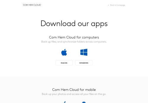 
                            6. Com Hem Cloud för mobilen