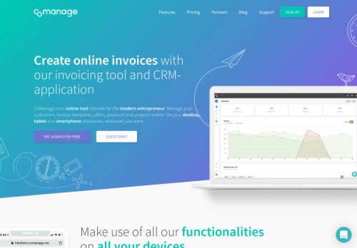 
                            2. CoManage - Online Invoicing & Creating Offers, Fast and Free