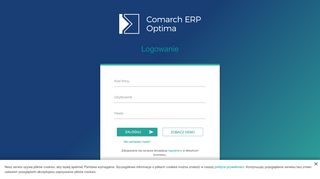 
                            3. Comarch ERP Optima - Strona logowania