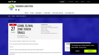 
                            11. Comb. TL/Wal Zone Touch Trials - Events | Tuggerah Lakes PSSA