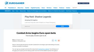
                            11. Combat Arms begins Euro open beta • Eurogamer.net