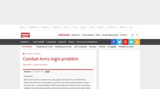 
                            12. Combat Arms login problém - poradna Živě.cz - Zive.cz