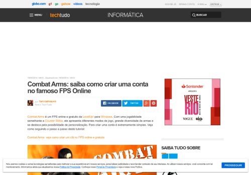 
                            11. Combat Arms: saiba como criar uma conta no famoso FPS Online ...