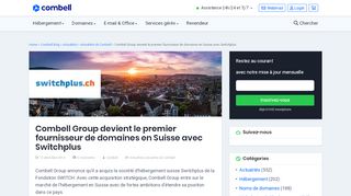 
                            8. Combell Group devient le premier fournisseur de domaines en Suisse ...