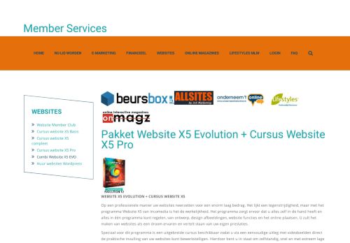 
                            8. Combi Website X5 EVO - Pakket Website X5 Evolution + Cursus ...