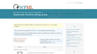 
                            7. Combine strings group - WPML