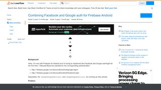 
                            9. Combining Facebook and Google auth for Firebase Android - Stack ...