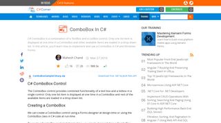 
                            7. ComboBox in C# - C# Corner