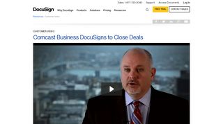 
                            5. Comcast Business DocuSigns to Close Deals | DocuSign
