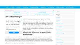 
                            8. Comcast email login and my account access - Your Webmail Login