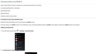 
                            11. Comcast email on my DROID 4 - Motorola Support
