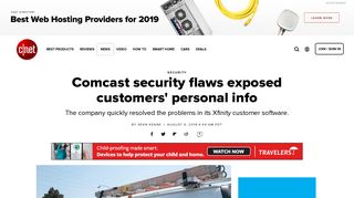 
                            5. Comcast security flaws exposed customers' personal info - CNET