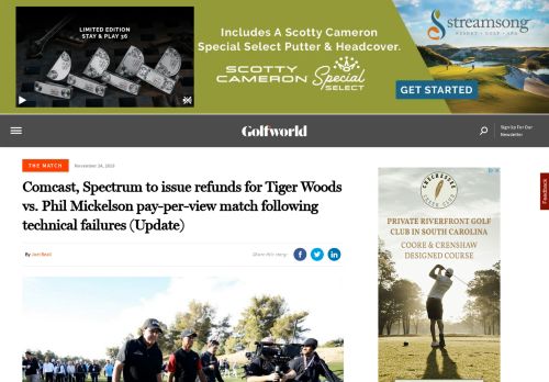 
                            13. Comcast, Spectrum to issue refunds for Tiger Woods vs. Phil ...