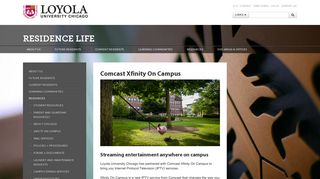 
                            13. Comcast Xfinity On Campus: Residence Life: Loyola University Chicago