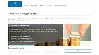 
                            9. comdirect AnlageAssistent - Bezahlen.de Lexikon | Bezahlen.de