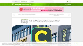 
                            9. Comdirect Bank darf Apple-Pay-Teilnahme nun offiziell bestätigen ...