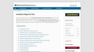 
                            11. comdirect Depot im Test | Konditionen und Gebühren | Prämie für ...