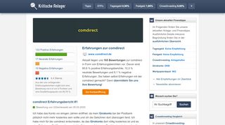 
                            12. comdirect Erfahrungen (153 Berichte) - Kritische Anleger