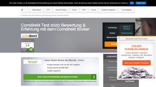 
                            11. comdirect Erfahrungen im Broker Test 2019 » Experten Bewertung