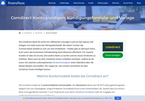 
                            13. Comdirect Konto kündigen: Kündigungsformular und Vorlage