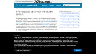 
                            8. Come accedere a Facebook con un altro account | Salvatore Aranzulla