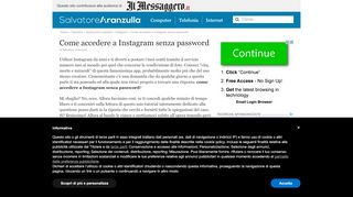 
                            10. Come accedere a Instagram senza password | Salvatore Aranzulla