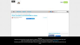 
                            10. Come accedere ad AVAXHOME in Italia | Geekissimo