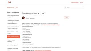 
                            10. Come accedere ai corsi? – Marketers