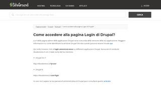 
                            1. Come accedere alla pagina Login di Drupal? - SiteGround