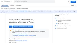 
                            4. Come accedere all'account AdSense - Guida di ... - Google Support